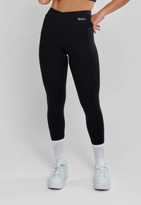 LEGGING CÓS CRUZADO PRETO - POLIAMIDA FIO DUPLO