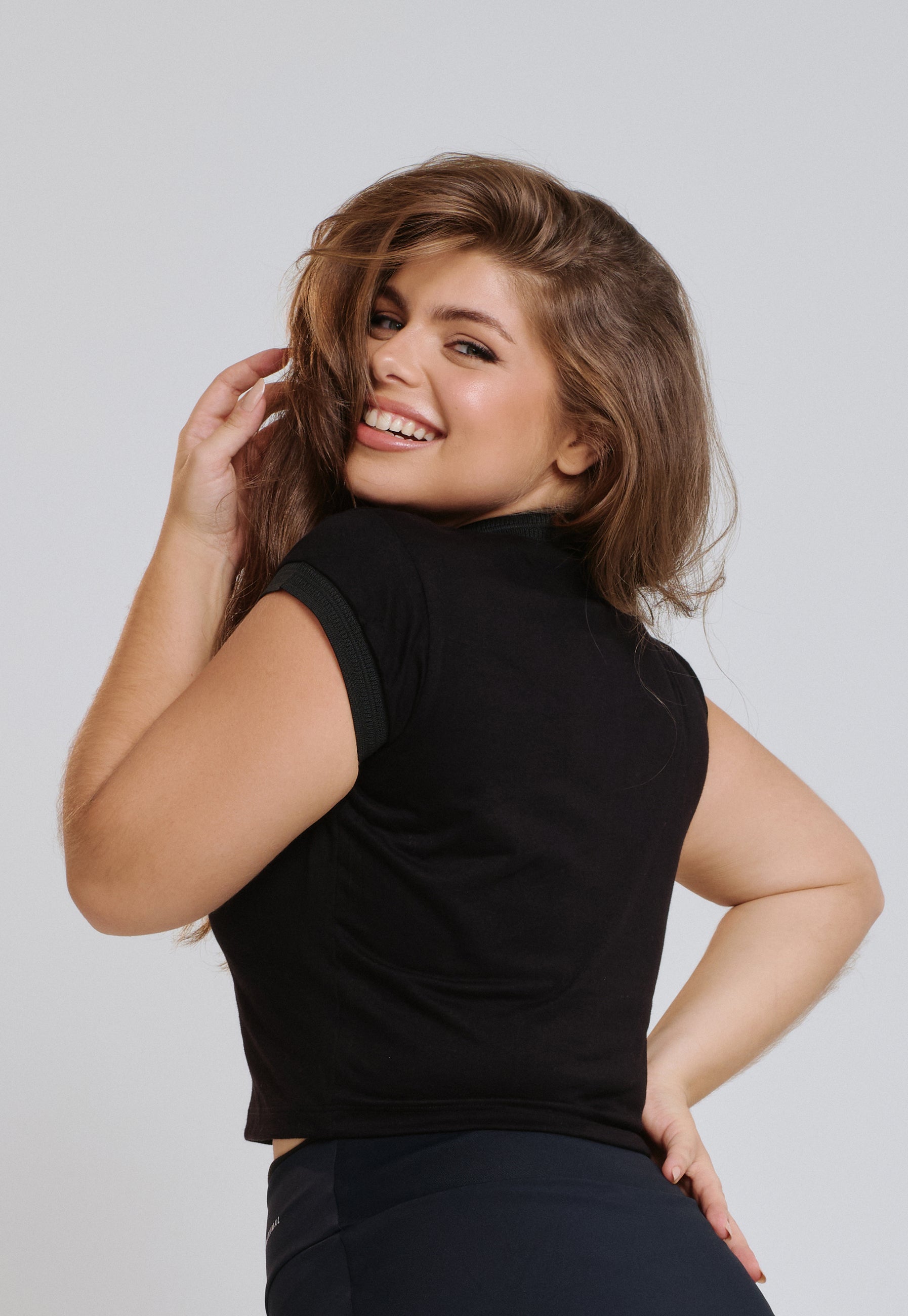 CAMISA POLO FEMININA 100% ALGODÃO TENISTA PRETO