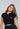 CAMISA POLO FEMININA 100% ALGODÃO TENISTA PRETO