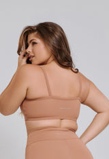 TOP EMBUTIDO DECOTE CANOA MINIMAL MACHIATO