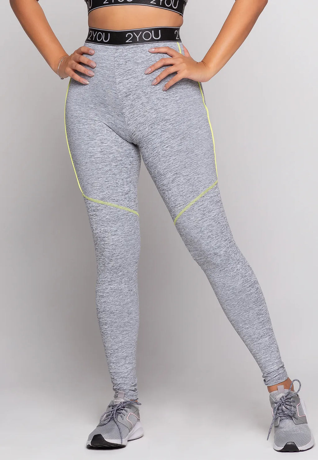 Calça Legging com Elástico Lateral