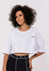 CROPPED COM SILK 2YOU 100% ALGODÃO BRANCO