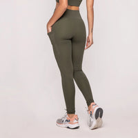 LEGGING BOLSO LATERAL VERDE ELITE - POLIAMIDA