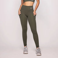 LEGGING BOLSO LATERAL VERDE ELITE - POLIAMIDA