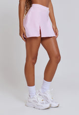 SHORT SAIA COM FENDA MINIMAL LIGHT PINK