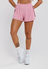 SHORT-SHORT BEACH TENNIS E CORRIDA ROSA QUARTZO - POLIAMIDA FIO DUPLO