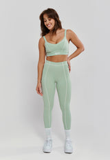 LEGGING COM PESPONTO VERDE ALOE- POLIAMIDA FIO DUPLO