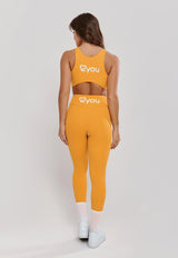 TOP DECOTE V E SILK COSTA  POLIAMIDA - LARANJA AMBAR