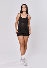 REGATA  DE ALCINHA NEW MESH - PRETO