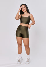 SHORT BEACH GLOSS (COM FORRO)- VERDE ELITE