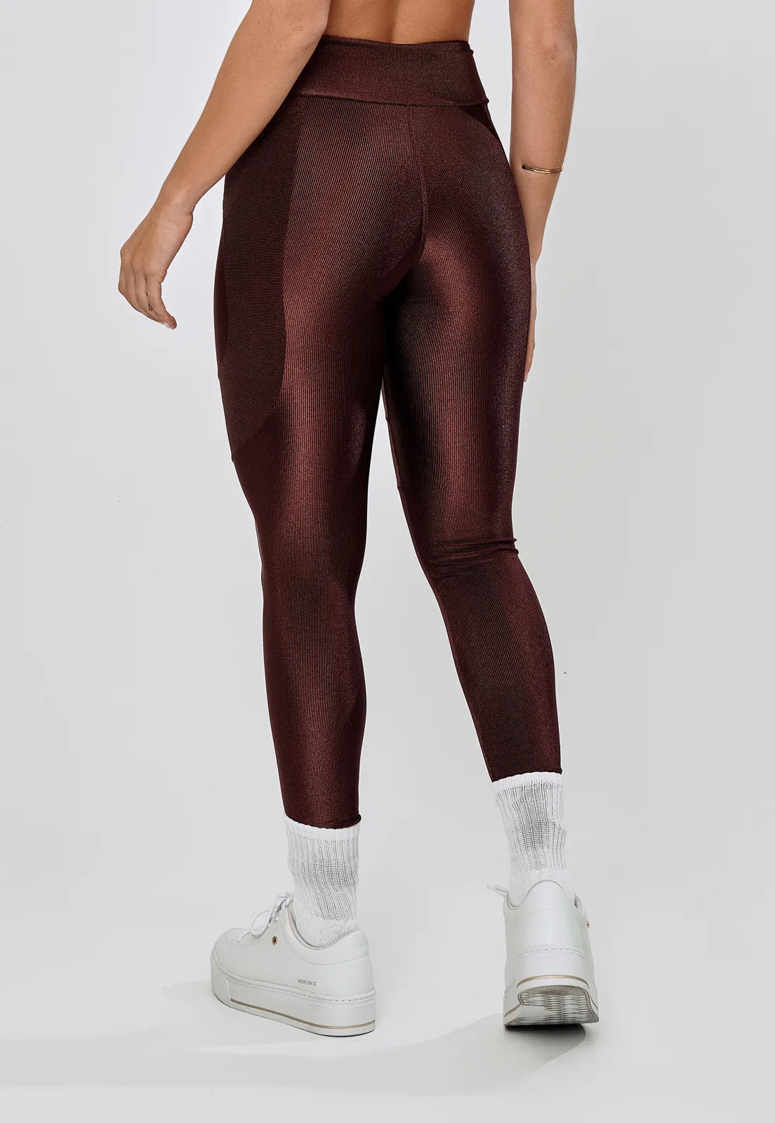 LEGGING RECORTE LATERAL - BROWN