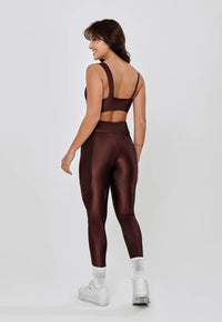 LEGGING RECORTE LATERAL - BROWN