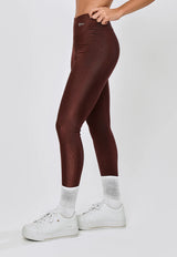 LEGGING BASICA SHINE POLIAMIDA- BROWN