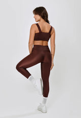 LEGGING BASICA SHINE POLIAMIDA- BROWN