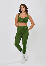 LEGGING BASICA SHINE POLIAMIDA- VERDE ELITE