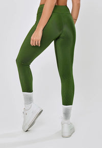 LEGGING BASICA SHINE POLIAMIDA- VERDE ELITE