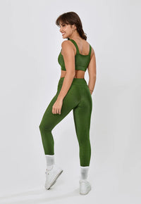 LEGGING BASICA SHINE POLIAMIDA- VERDE ELITE