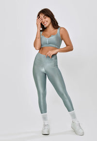 LEGGING BASICA SHINE POLIAMIDA- AZUL PEDRA