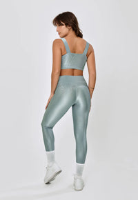 LEGGING BASICA SHINE POLIAMIDA- AZUL PEDRA