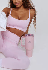 TOP EMBUTIDO DECOTE CANOA MINIMAL LIGHT PINK