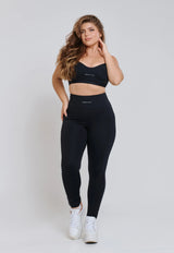 LEGGING COM TACO MINIMAL BOLSO COSTA PRETO