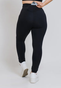 LEGGING COM TACO MINIMAL BOLSO COSTA PRETO