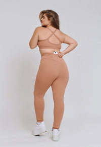 LEGGING COM TACO MINIMAL BOLSO COSTA MACHIATO