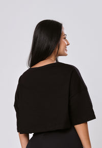 CROPPED COM SILK 2YOU QUADRADO - PRETO