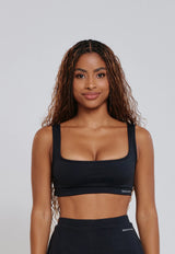 TOP MINIMAL QUADRADO EMBUTIDO PRETO