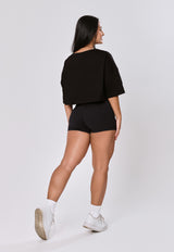 CROPPED COM SILK 2YOU QUADRADO - PRETO